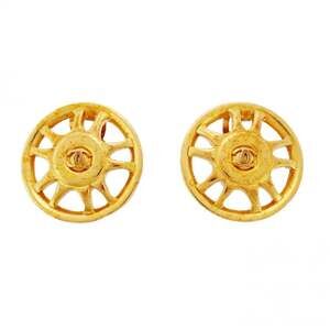 Chanel Cc Logo Circle Clip-On Earrings #250183C69B